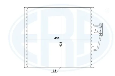Радіатор кондиціонера ERA 667231