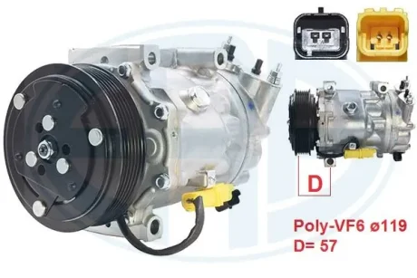 Компресор кондиціонера ERA 670079