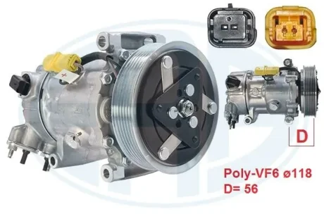 Компресор кондиціонера ERA 670116