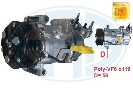 Компресор кондиціонера ERA 670126