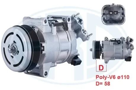 Компресор кондиціонера ERA 670167
