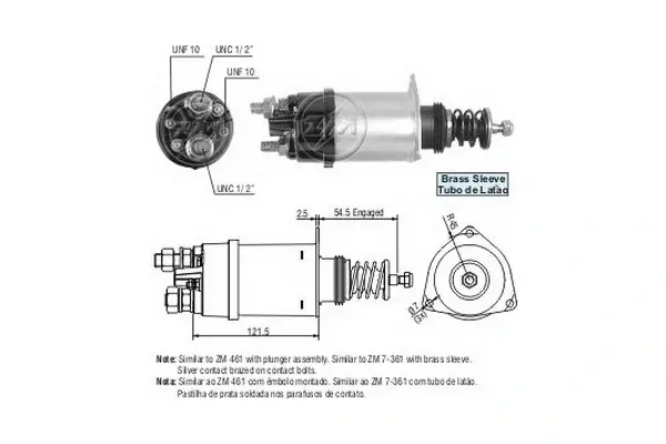 Втягуюче реле ERA ZM361 (фото 1)