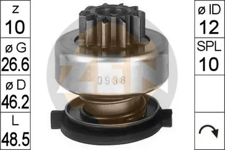 Бендикс стартера ERA ZN0938