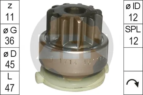 Бендикс стартера ERA ZN1714