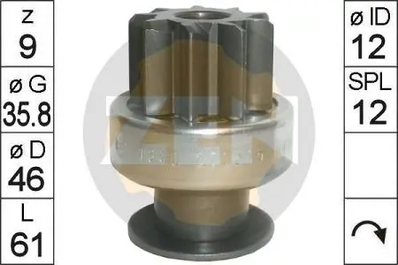 Бендикс стартера ERA ZN1840