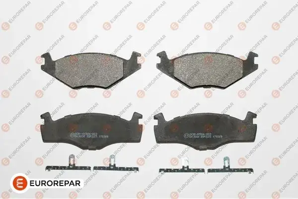 Гальмівні колодки пер. Golf II/III/Jetta I/II/Passat -97 EUROREPAR 1617248080 (фото 1)