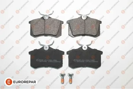 Колодки гальмівні дискові (комплект 4 шт) EUROREPAR 1617249980