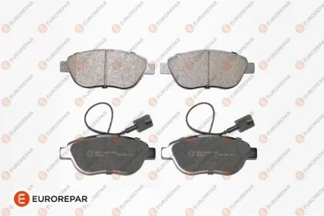 Колодки гальмівні дискові (комплект 4 шт) EUROREPAR 1617283780