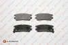 Колодки гальмівні дискові (комплект 4 шт) EUROREPAR 1617284480 (фото 1)