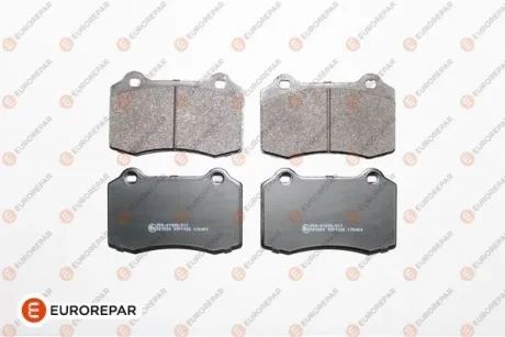 Гальмівні колодки перед. 208/DS3 1.2-1.6 09- (D 323mm) (BREMBO) (109.7x69.3x14.8) EUROREPAR 1619607480