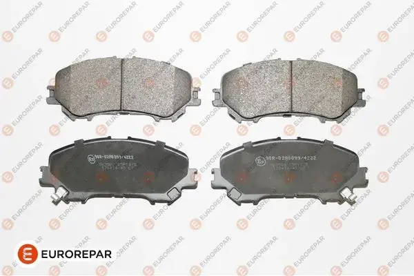 Колодки гальмівні дискові, комплект EUROREPAR 1667814380 (фото 1)