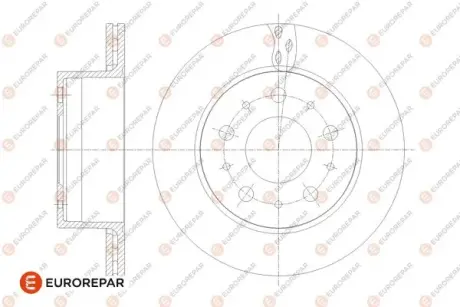 Диск гальмівний задній (кратно 2) Jumper3-Boxer3 DIAM 300 EP 22 05,12,2013- EUROREPAR 1676014480