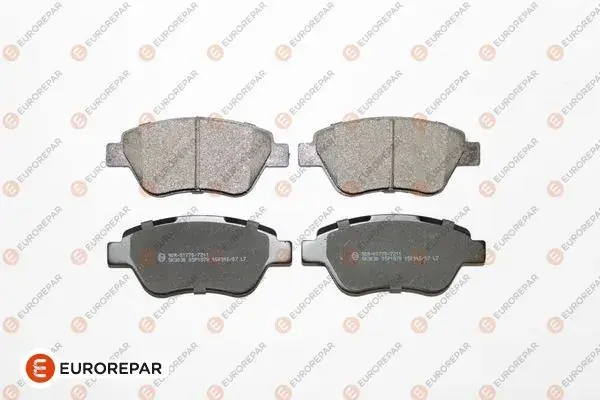 Колодки гальмівні дискові (комплект 4 шт) EUROREPAR 1681165280 (фото 1)