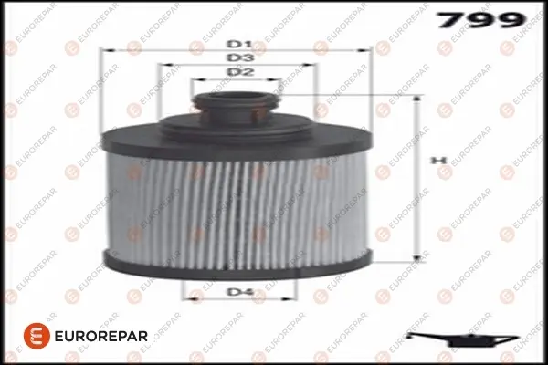Фільтр масляний Chrysler 300C / Jeep Grand Cherokee 3.0 CRDI 11 - EUROREPAR 1682952980 (фото 1)