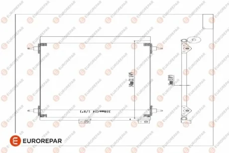Радіатор кондиціонера Berlingo/Partner 1.6HDI 05- EUROREPAR E163366