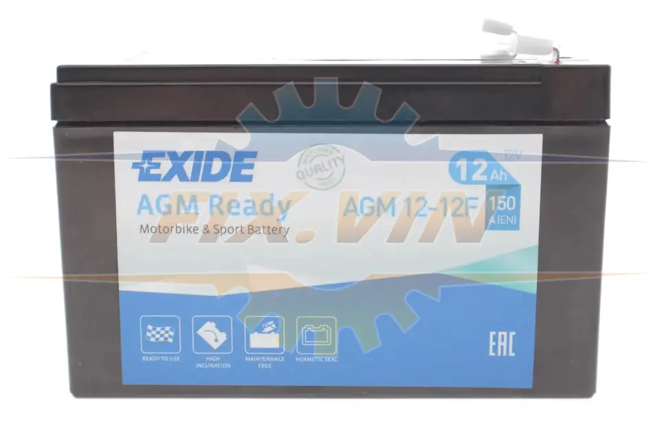 Стартерна батарея (акумулятор) EXIDE AGM12-12F (фото 1)