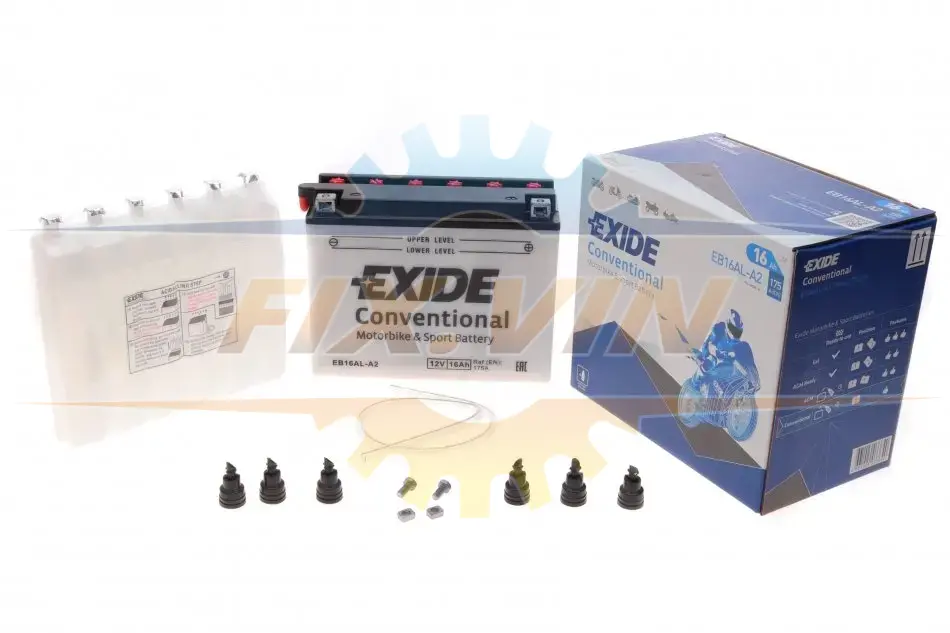 Стартерна батарея (акумулятор) EXIDE EB16AL-A2 (фото 1)