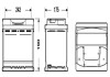 Акумуляторна батарея 62Ah/540A (242x175x190/+L/B13) Excell EXIDE EB621 (фото 4)