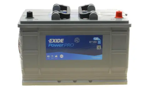 Акумуляторна батарея 120Ah/870A (349x175x235/+R/B1) PowerPro EXIDE EF1202