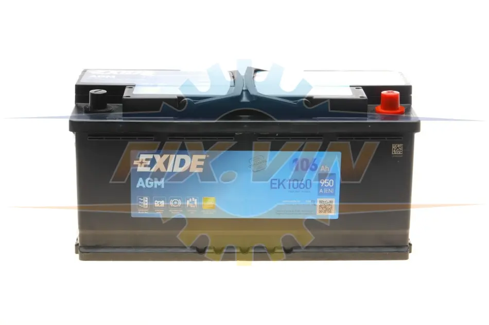 Стартерна батарея (акумулятор) EXIDE EK1060 (фото 1)