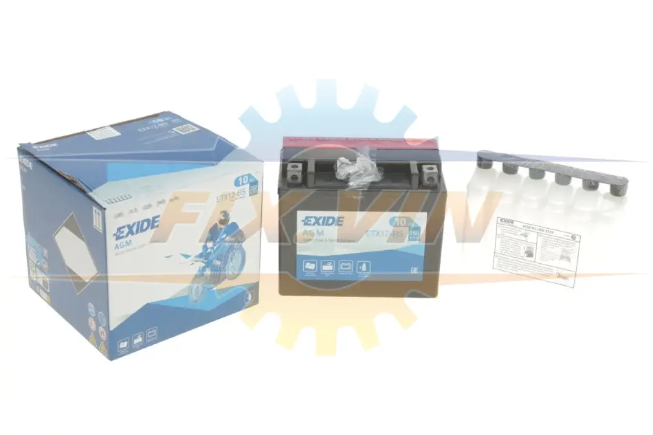 Стартерна батарея (акумулятор) EXIDE ETX12-BS (фото 1)