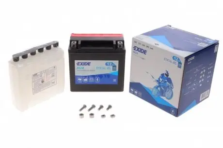 Стартерна батарея (акумулятор) EXIDE ETX14L-BS