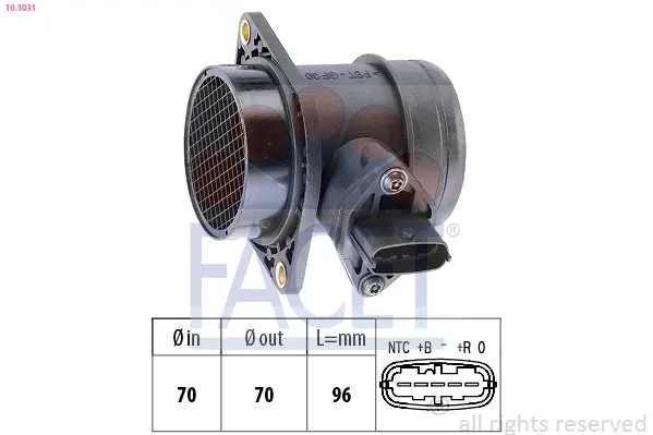 Расходомер воздуха (MAF) Honda Civic VII (02-)/Fiat Stilo (03-) Facet FACET 10.1031 (фото 1)