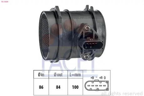 Витратомір повітря AUDI A4/A6 2.7 97-05 Facet FACET 10.1444