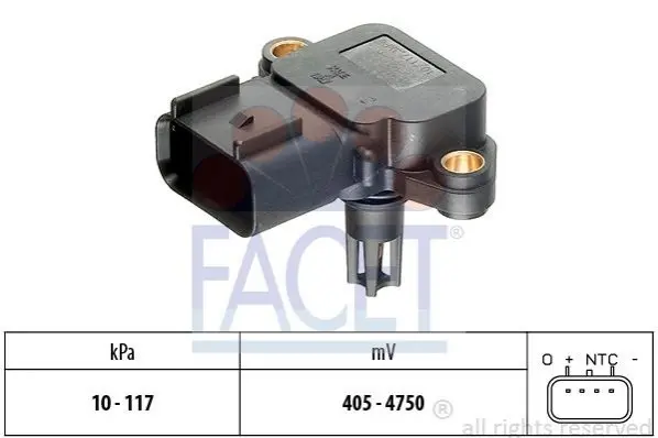Датчик тиску наддуву Ford Focus 1.4 16v (98-04) Facet FACET 10.3077 (фото 1)