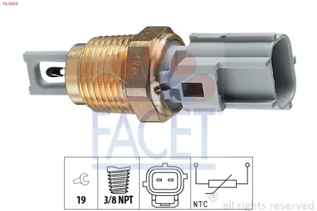 Датчик температури повітря Ford Transit 2.4-2.5 DI/TD/TDE/TDI 94-> FACET 10.4004
