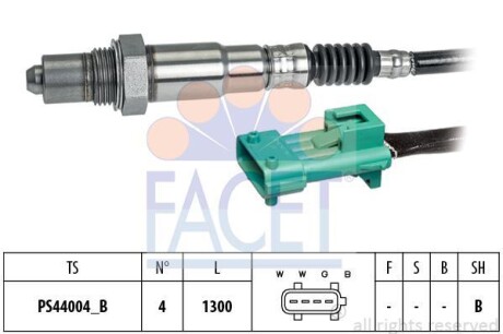 Датчик кислорода (лямбда-зонд) Berlingo/Partner 1.6i 08- FACET 10.8222 (фото 1)