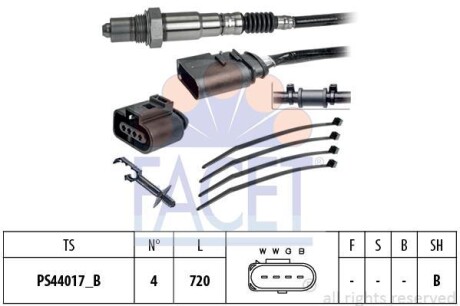 Лямбда-зонд A4/A6/ Fabia/Octavia/ Golf/Polo 1.0-4.5 95-10 FACET 10.8248