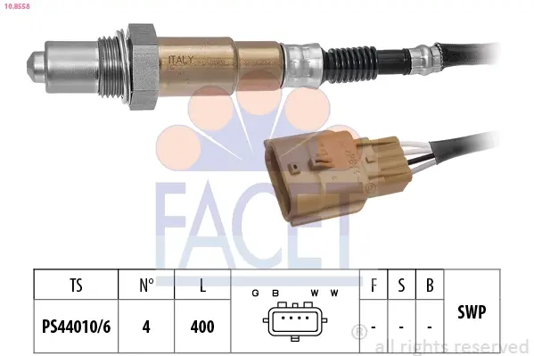 Датчик кислорода Captur (20-)/Clio V (20-) 1.6 E-TECH Facet FACET 108558 (фото 1)
