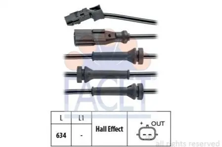 Датчик ABS Clio III (05-14)/Logan (04-) Facet FACET 21.0056 (фото 1)