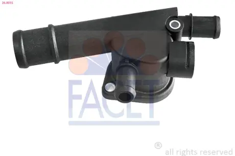 Фланець системи охолодження Audi A3, A4 (03-)/Skoda Fabia, Octavia, Superb (03-)/VW Caddy, Passat, Golf, Jetta (03-) 1.4Tdi, 1.9Tdi, 2.0Tdi (26.0015) FACET 260015