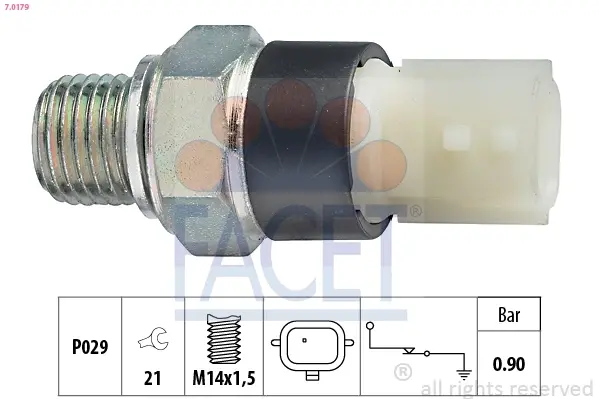 Датчик тиску мастила Clio 1.2 16V (05-) Facet FACET 7.0179 (фото 1)