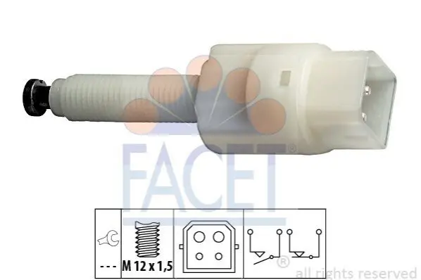 Вмикач сигналу стоп FACET 7.1126 (фото 1)