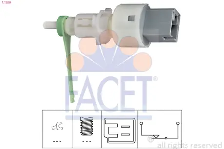 Датчик стоп-сигнала Fiat Doblo 01- FACET 7.1159