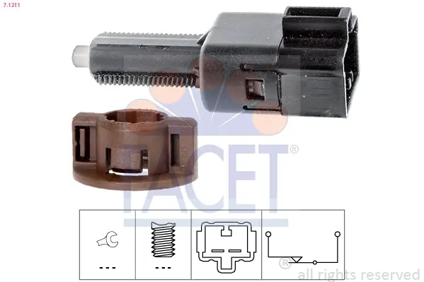 Датчик стоп-сигнала Citroen C1 / Peugeot 107 (05-) Facet FACET 7.1211 (фото 1)