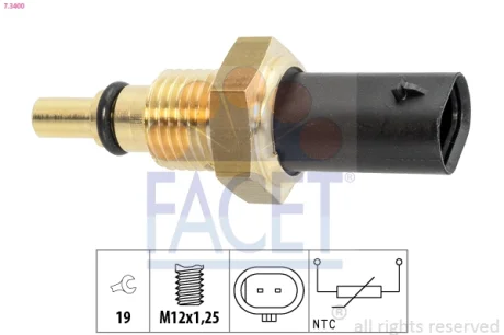Датчик температури оливи FACET 7.3400