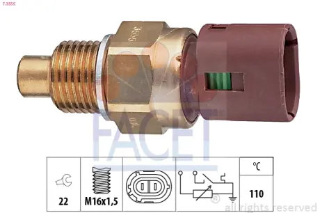 Датчик температури Master/Movano 2.5/2.8 dCi 98-04 FACET 7.3555