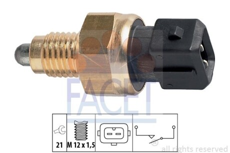 Датчик заднього ходу BMW 3(E36) 90-/5(E39) 97- FACET 7.6131