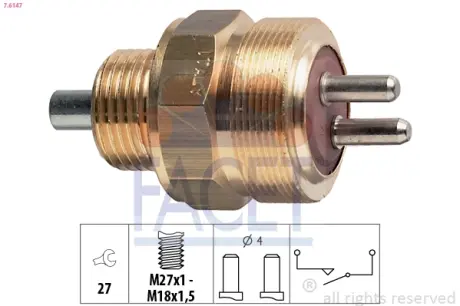 Датчик заднього ходу MB Sprinter (903/904) 2.3/2.9 97-06 FACET 7.6147
