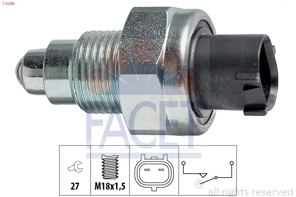 Датчик заднего хода Honda Accord/Civic (03-)/Toyota Avensis 2.2 D (08-) Facet FACET 7.6246 (фото 1)