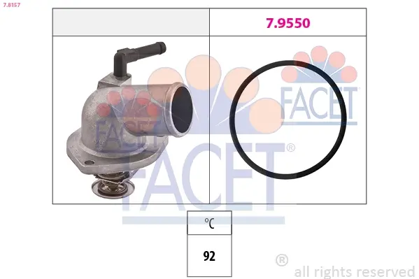 Термостат Opel Astra g 1.4 16v (98-05) Facet FACET 7.8157 (фото 1)