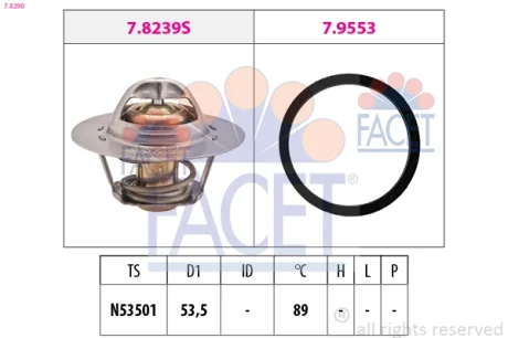Термостат FACET 7.8290