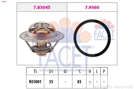 Термостат FACET 7.8304