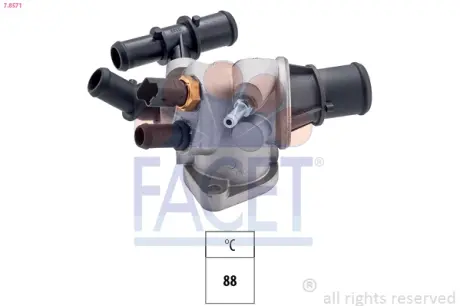 Термостат Fiat Multipla 1.9 JTD 01-> FACET 7.8571