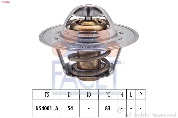 Термостат Skoda Roomster 1.4 (06-15) Facet FACET 7.8678S (фото 1)