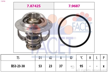 Термостат FACET 7.8742